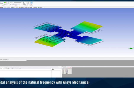 Modal analysis of the natural frequency with Ansys Mechanical